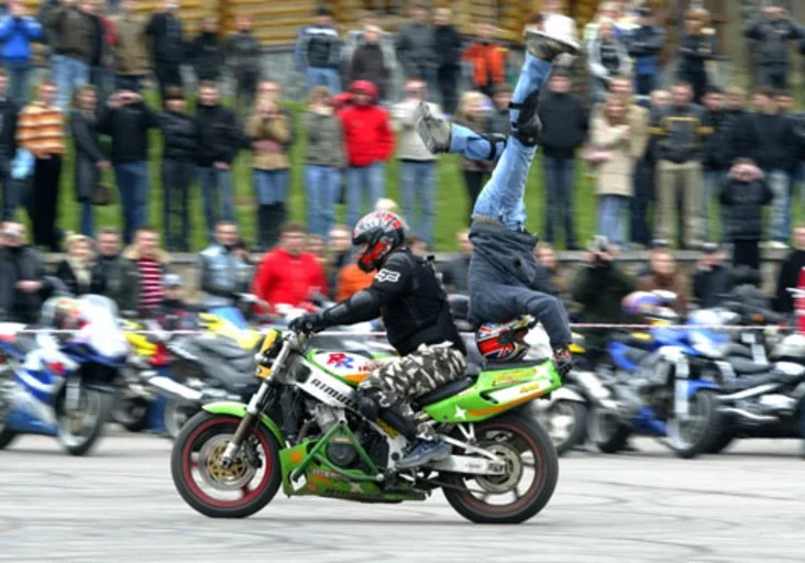 A biker show. Photo by Julia Darashkevich