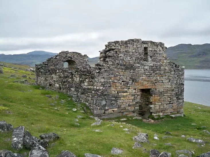 Ruins of the Hvalsey Church (XIII c. AD) руины церкви XIII в. в Хвалси