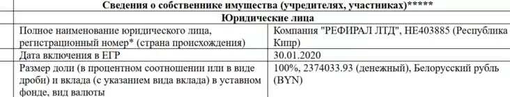 Собственник ООО «Пиксель Интернет». Скриншот выписки из ЕГР