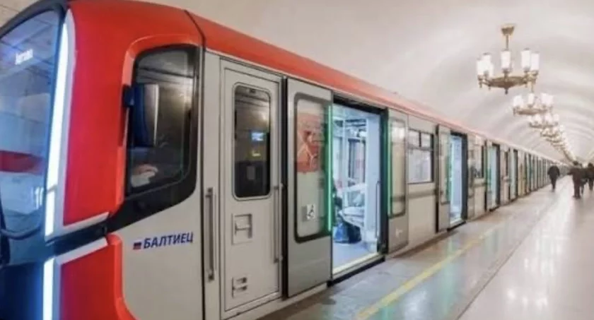 Driverless train in St. Petersburg