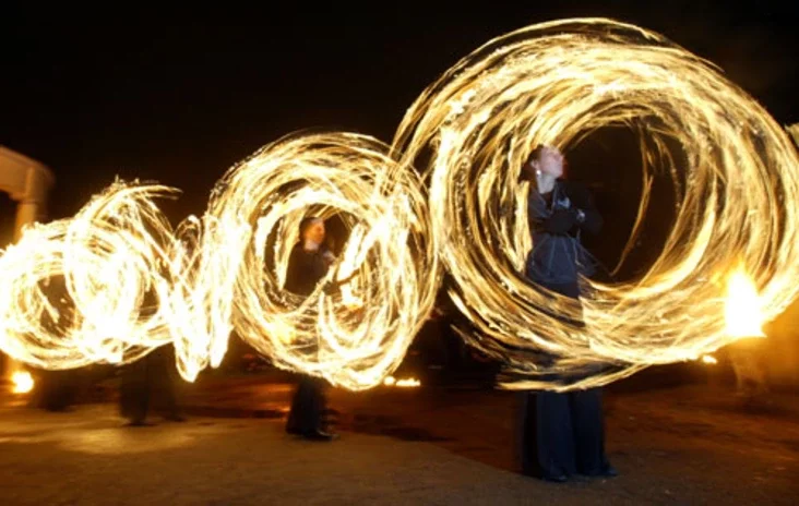 Fire show. Photo by Julia Darashkevich