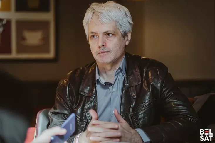 Pradstaŭnik u spravie nacyjanalnaha adradžeńnia Abjadnanaha pierachodnaha kabinietu Pavieł Barkoŭski. Varšava, Polšča. 5 sakavika 2025 hoda. Fota: Biełsat