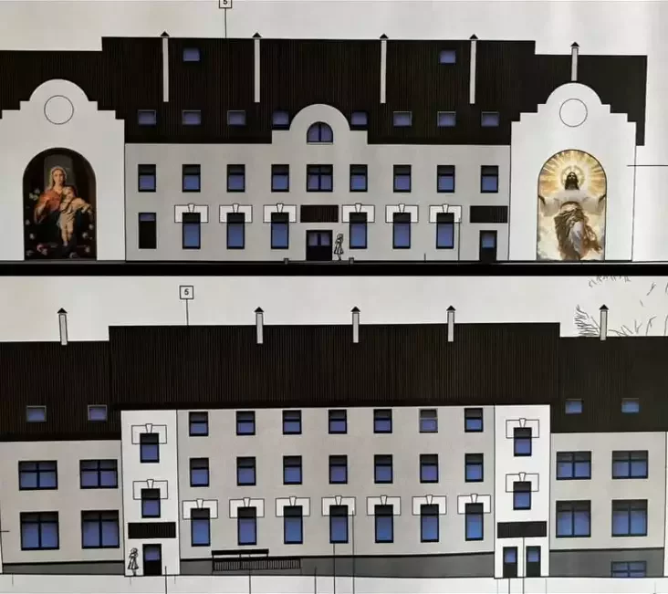Project of new three-story building