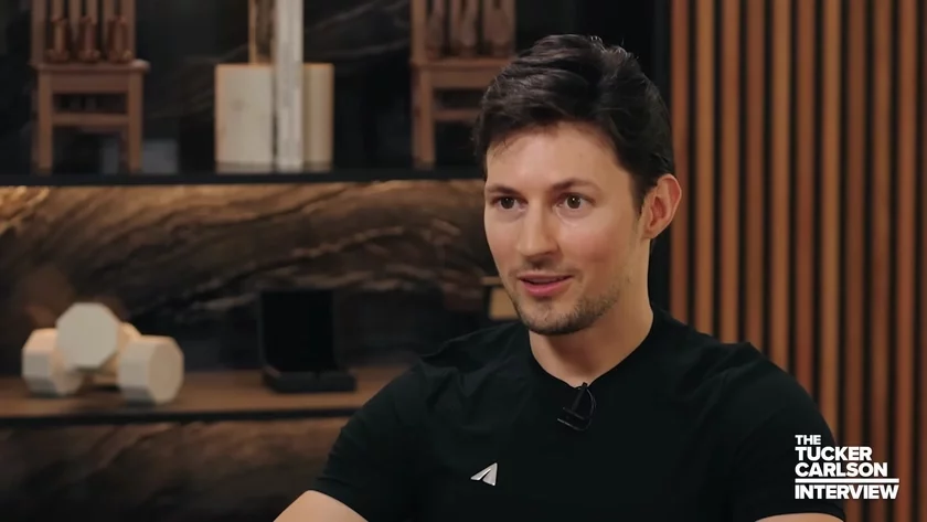 Interview by Pavel Durov to Tucker Carlson Intervju Paŭła Durava Takieru Karłsanu Intierv́ju Pavła Durova Takieru Karłsonu 